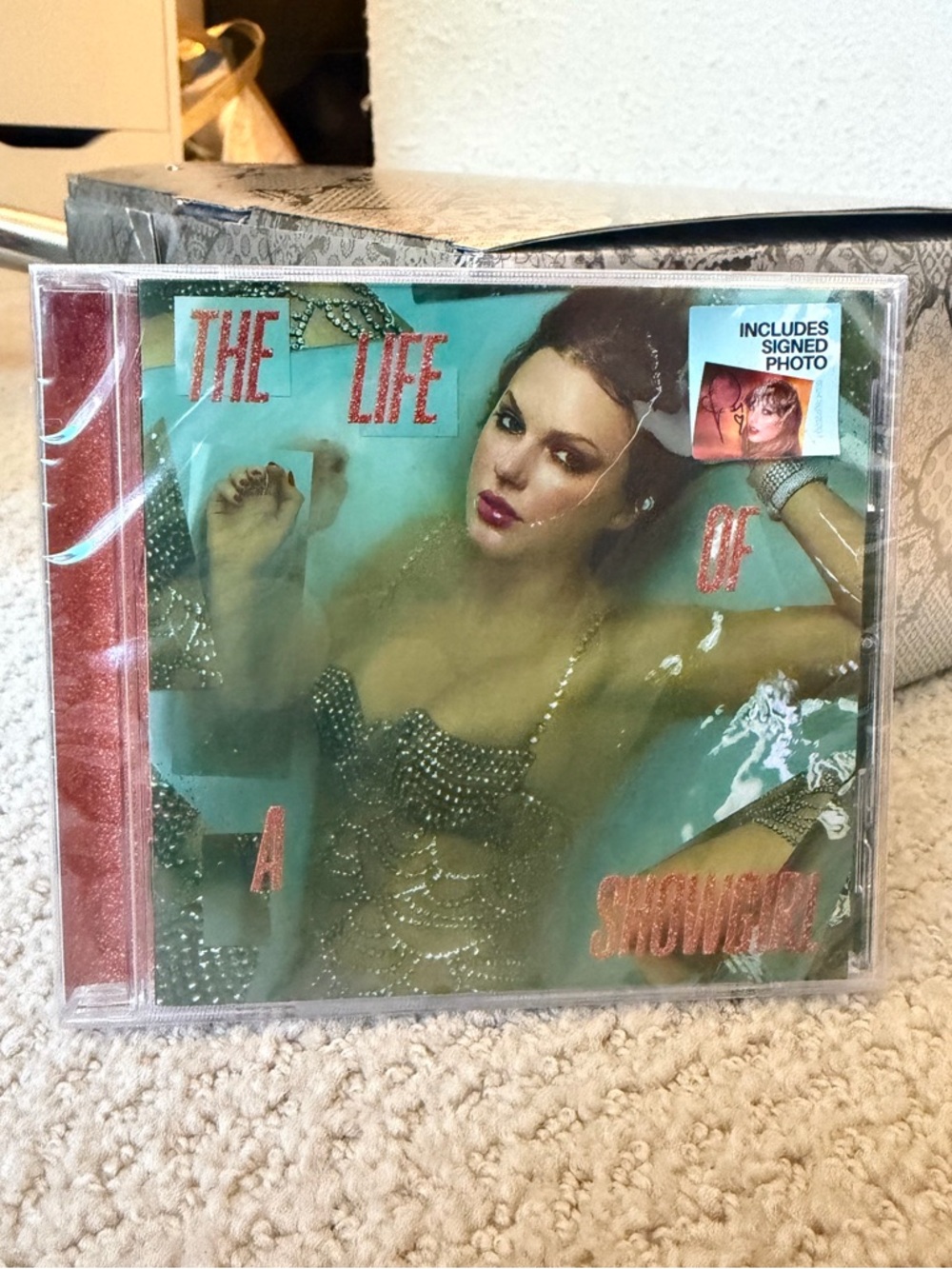 Taylor Swift Signed CD The Life of a Showgirl